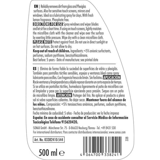 Glass Cleaner with Atomiser Sonax SX03382410 500 ml-1